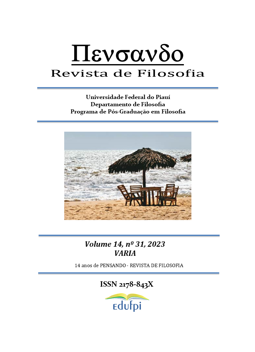 Capa do Vol. 14, nº 31, 2023 da Pensando